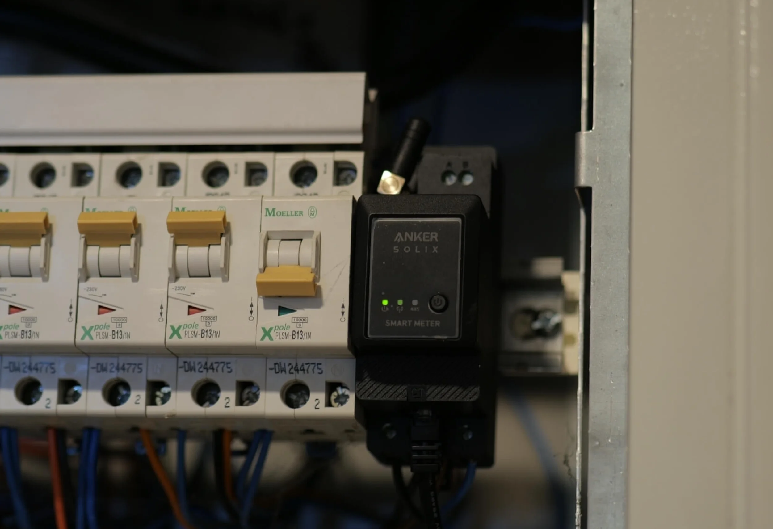 Anker Solix Solarbank 3 E2700 Pro: Anker Smart Meter im Zählerkasten installiert