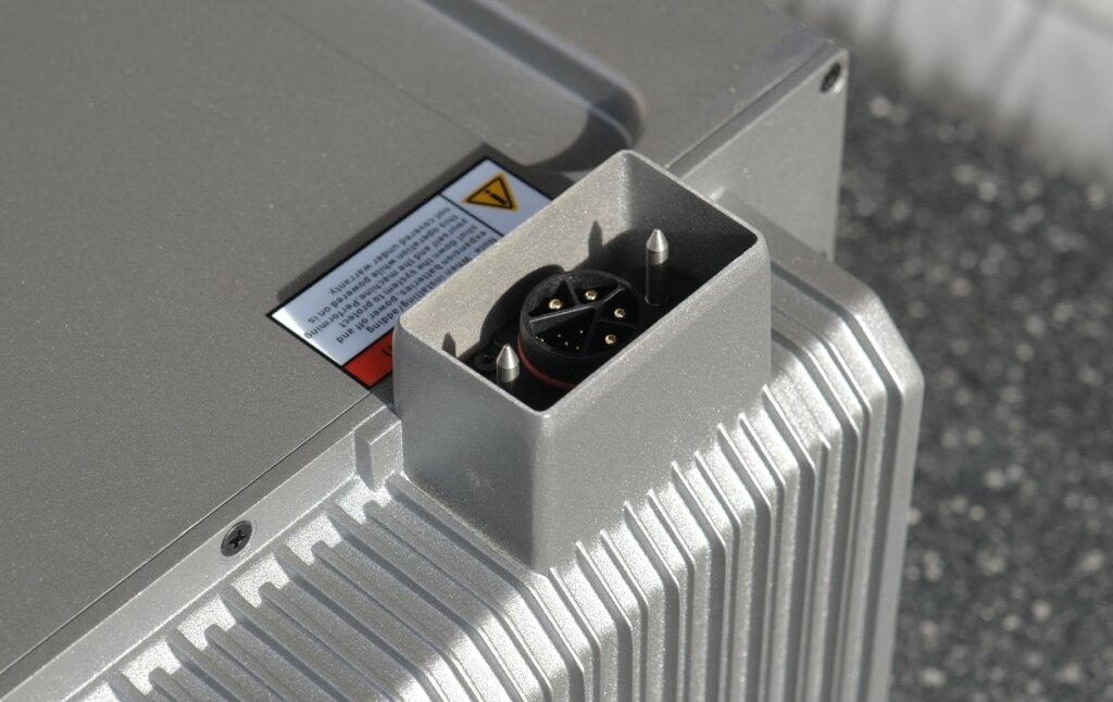 Anschluss für die Erweiterungsbatterien bei Solarbank 3 E2700 Pro