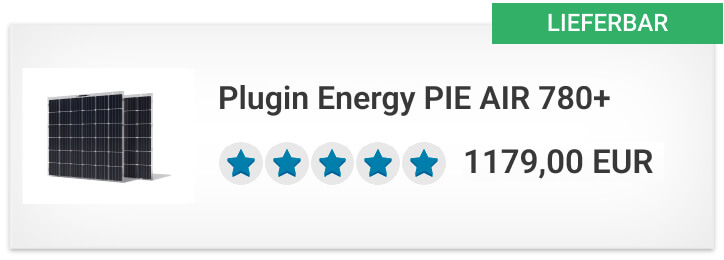 Plugin Energy PiE AIR superLIGHT 780+ Balkonkraftwerk