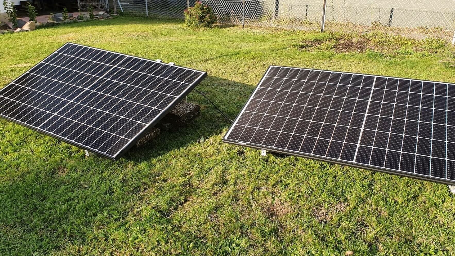 600W Balkonkraftwerk von priwatt im Garten