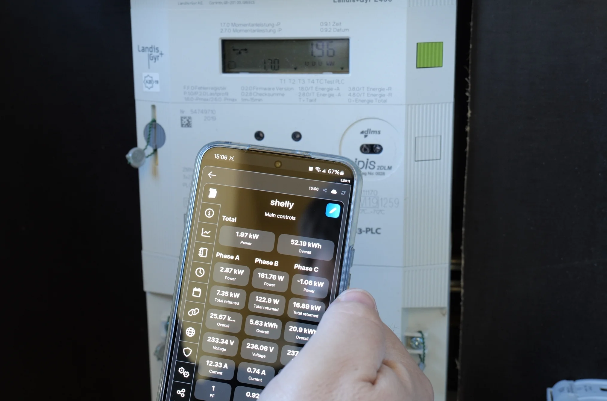 Shelly 3EM Energiemessgerät mit App - Integration beim Zendure AIO 2400 im Smart CT Modus