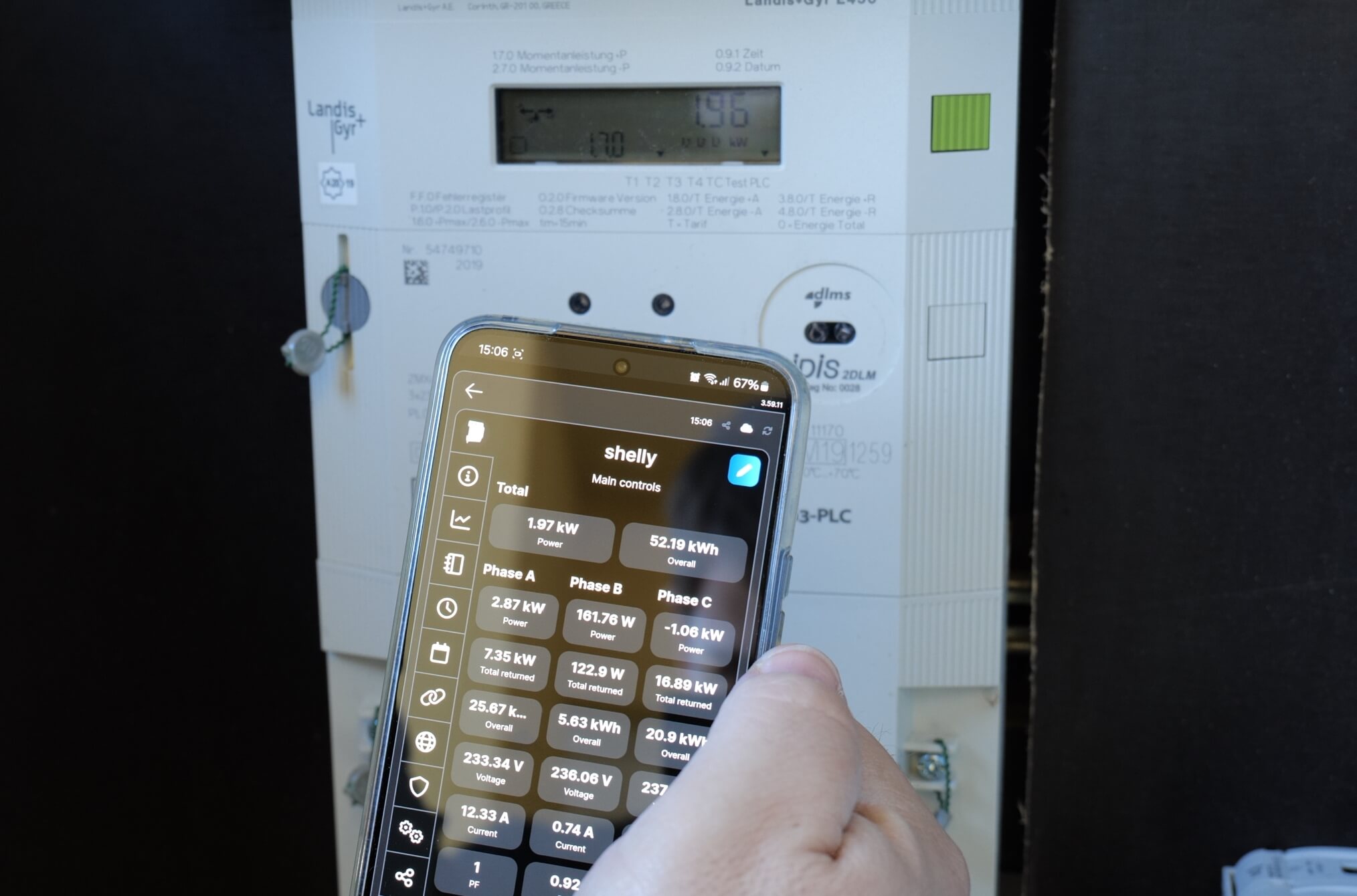 Shelly 3EM Energiemessgerät mit App - Integration beim Zendure AIO 2400 im Smart CT Modus