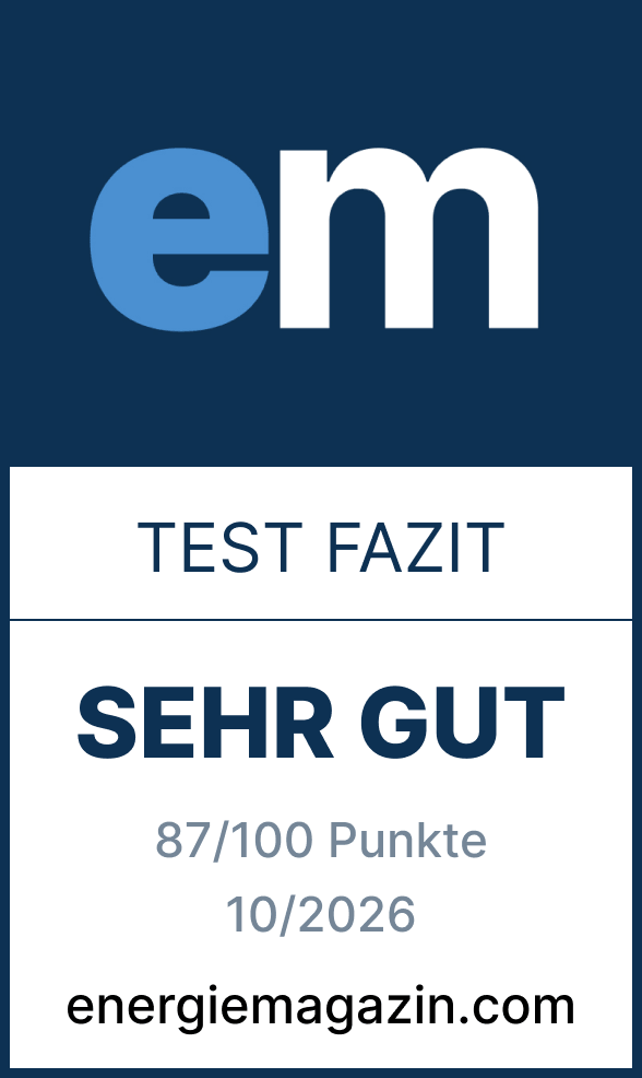 EnergieMagazin Testurteil sehr gut für den Solakon ONE