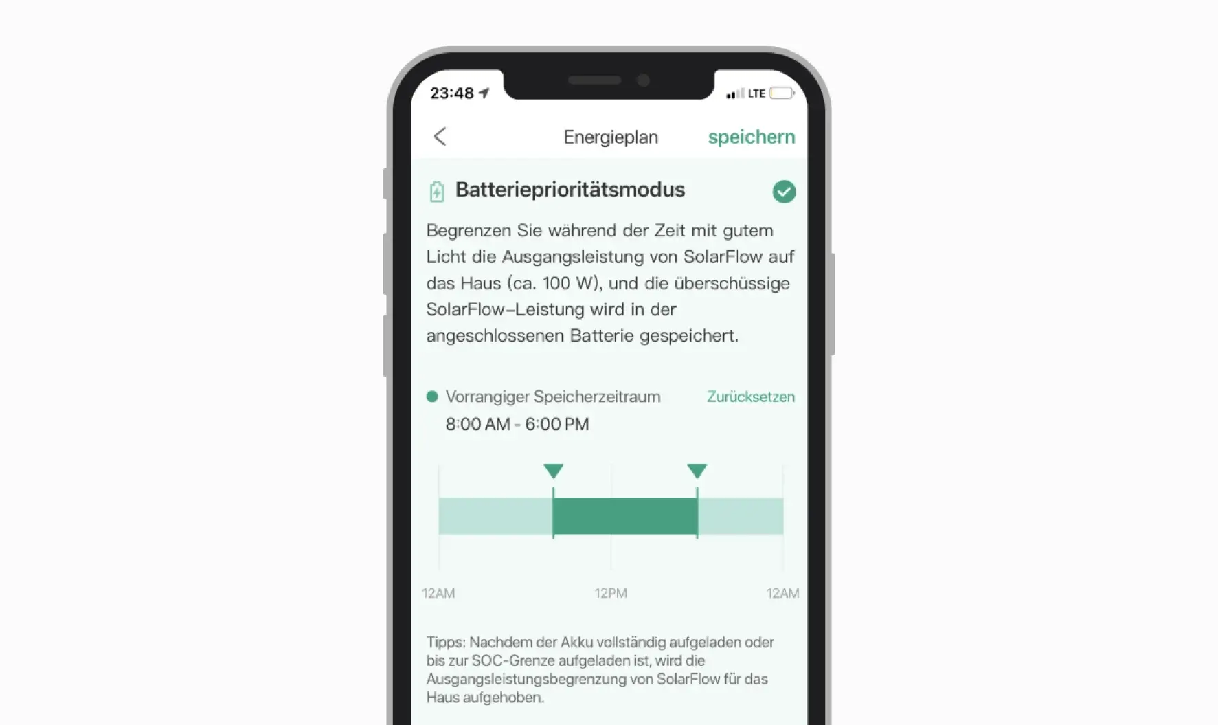 Batterieprioritätsmodus beim Zendure SolarFlow